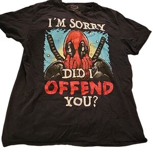 Marvel Deadpool Black Graphic Tee